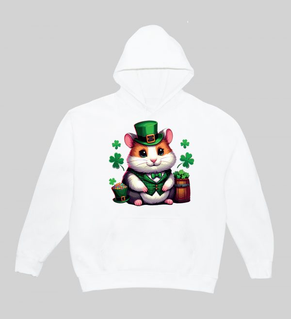 Sweats à capuche Unisexe Adultes / Hamster ~ Saint Patrick