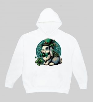 Sweats à capuche Unisexe Adultes / Lapin ~ Saint Patrick