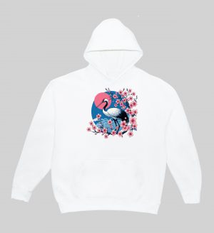 Sweats à capuche Unisexe Adultes / Cigogne ~ Asia