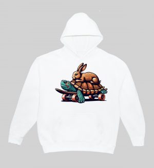 Sweats à capuche Unisexe Adultes / Lièvre & Tortue ~ Humours