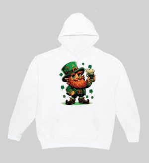 Sweats à capuche Unisexe Adultes / Leprechaun ~ Saint Patrick