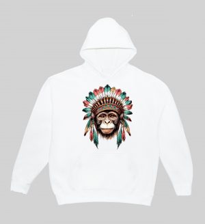 Sweats à capuche Unisexe Adultes / Singe ~ Western