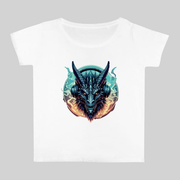 T-6AEB~1 Col rond Femmes / Dragon ~ Fantastiques & Sciences fictions