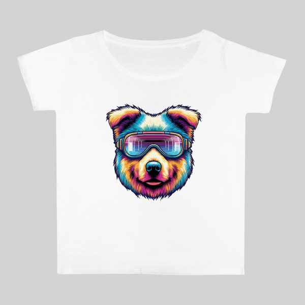 Col rond Femmes / Chien ~ Colors Vibes