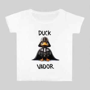 T-shirt blanc col rond large femme vue de face Visuel Animaux drôles I - Humours Col rond Femmes / Canard ~ Humours