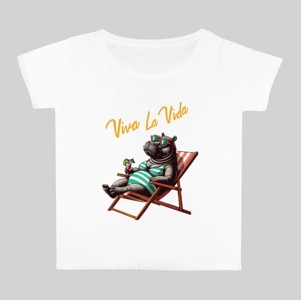 Col rond Femmes / Hippopotame II ~ Summers Vibes