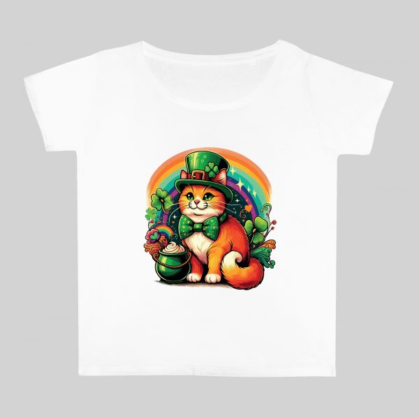 Col rond Femmes / Chat ~ Saint Patrick