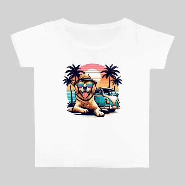 Col rond Femmes / Chien ~ Summers Vibes