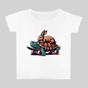 Col rond Femmes / Tortue & Lièvre ~ Humours