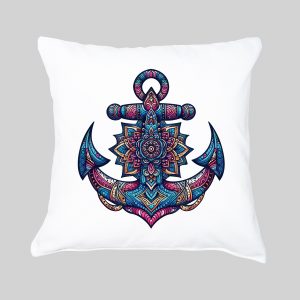 Housse de coussin Ancre ~ Mandala