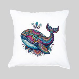Housse de coussin Baleine ~ Mandala