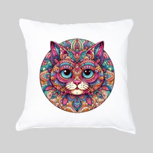 Housse de coussin Chat ~ Mandala