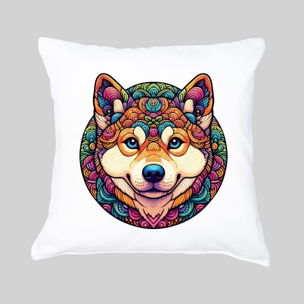 Housse de coussin Chien ~ Mandala