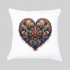 Housse de coussin Coeur ~ Mandala