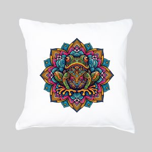 Housse de coussin Grenouille ~ Mandala