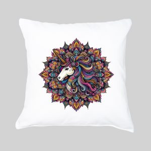 Housse de coussin Licorne ~ Mandala