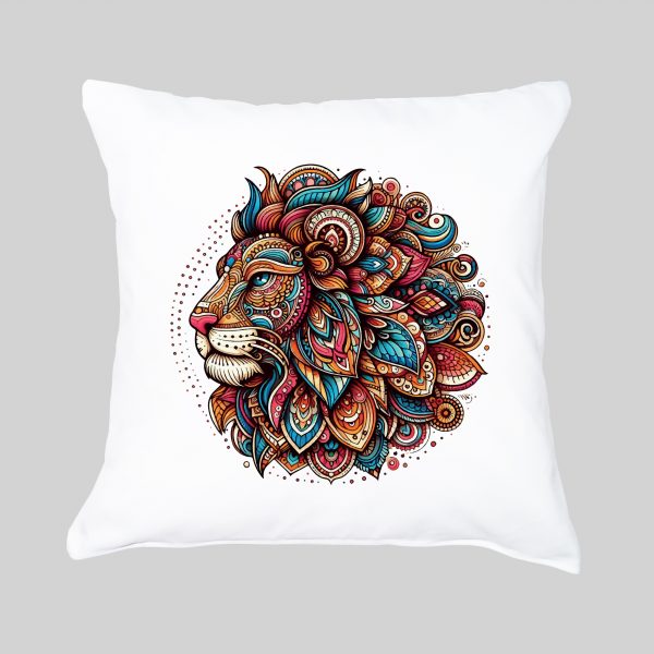 Housse de coussin Lion ~ Mandala