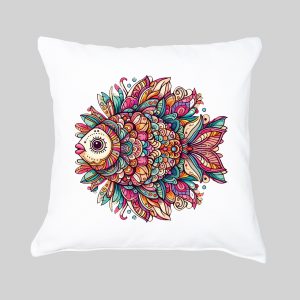 Housse de coussin Poisson ~ Mandala