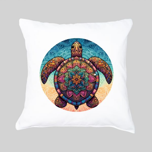 Housse de coussin Tortue ~ Mandala