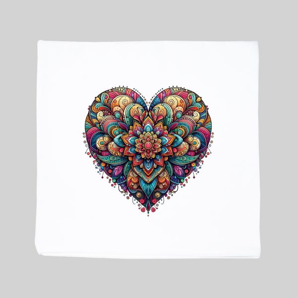Housse de coussin Coeur ~ Mandala
