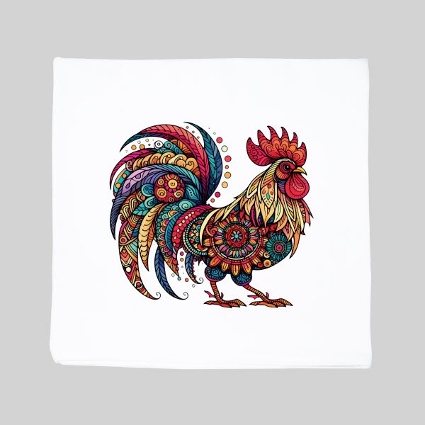 Housse de coussin Coq ~ Mandala