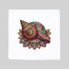 Housse de coussin blanc vue de face Coquillage mandala I Housse de coussin Coquillage ~ Mandala