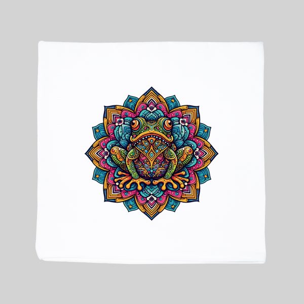 Housse de coussin Grenouille ~ Mandala