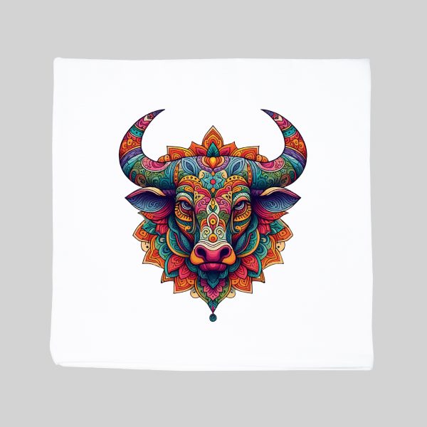 Housse de coussin Taureau ~ Mandala