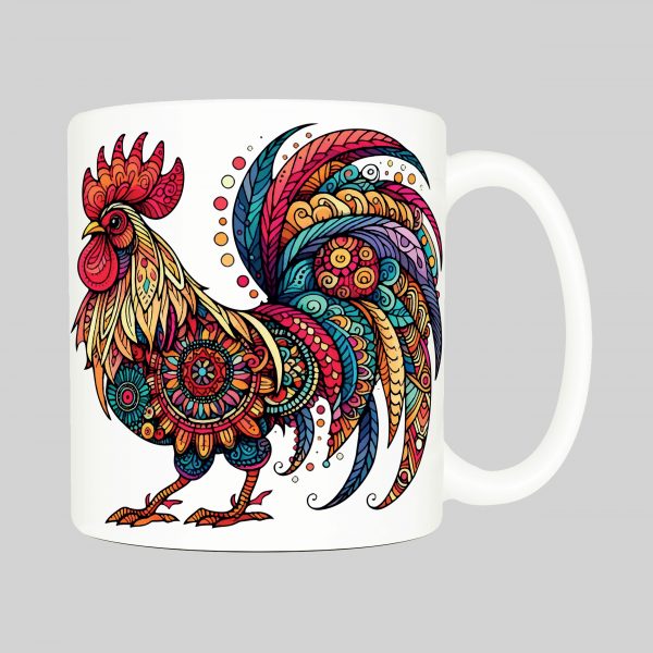 Mug Coq ~ Mandalas