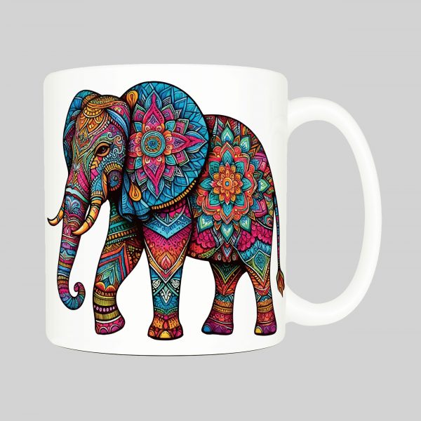 Mug Eléphant ~ Mandalas