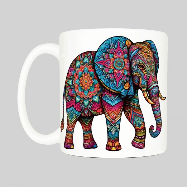 Mug Eléphant ~ Mandalas