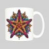 Mug anse côté droit Etoile mandala I Mug Etoile ~ Mandalas