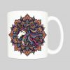 Mug anse côté droit Licorne Mandala I Mug Licorne ~ Mandalas