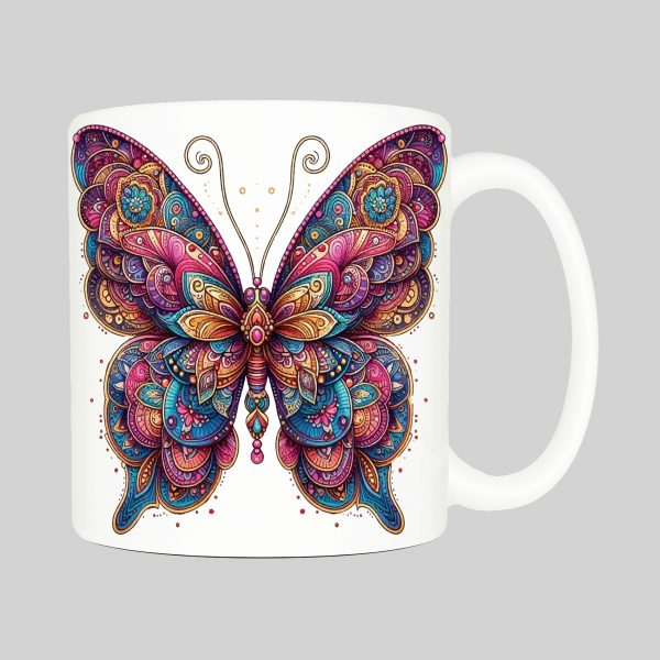 Mug Papillon I ~ Mandalas