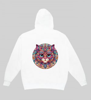 Sweats à capuche Unisexe Adultes / Chat ~ Mandala
