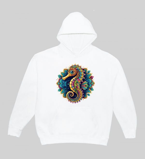 Sweats à capuche Unisexe Adultes / Hippocampe ~ Mandala