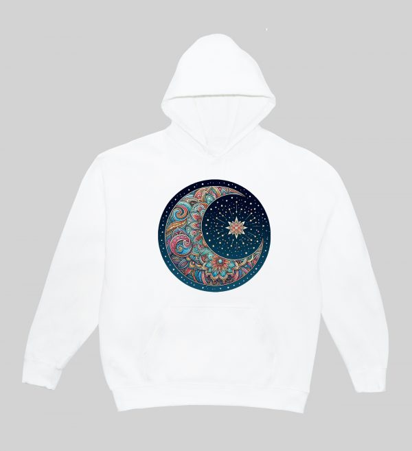 Sweats à capuche Unisexe Adultes / Lune I ~ Mandala