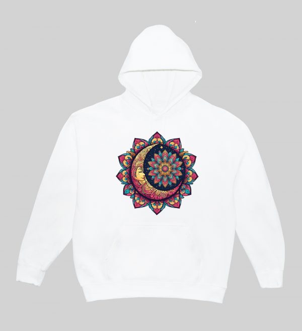 Sweats à capuche Unisexe Adultes / Lune II ~ Mandala