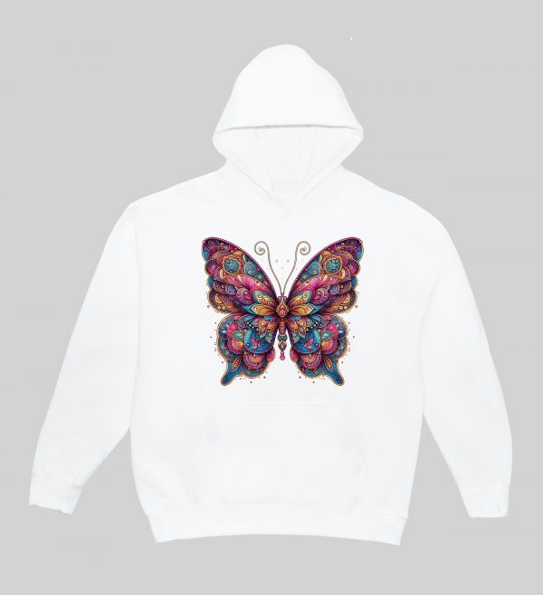 Sweats à capuche Unisexe Adultes / Papillon I ~ Mandala