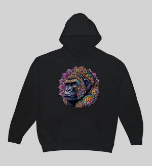 Sweats à capuche Unisexe Adultes / Gorille ~ Mandala