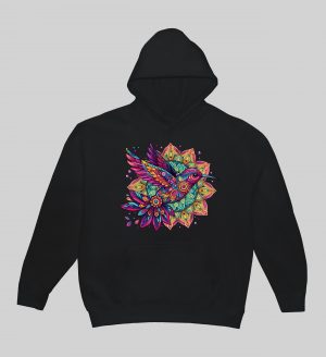 Sweats à capuche Unisexe Adultes / Oiseaux ~ Mandala