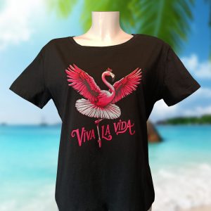 T-shirt femme flamant rose