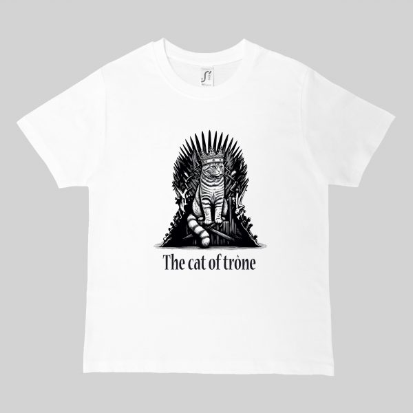 T-shirts blanc kids Visuel Chats II - Humours Col rond Kids / Chat II ~ Humours