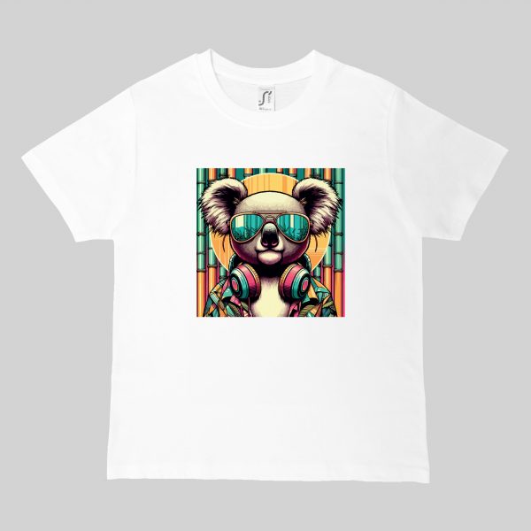 T-shirts blanc kids Visuel Koalas I - Animaux Col rond Kids / Koala ~ Summers Vibes