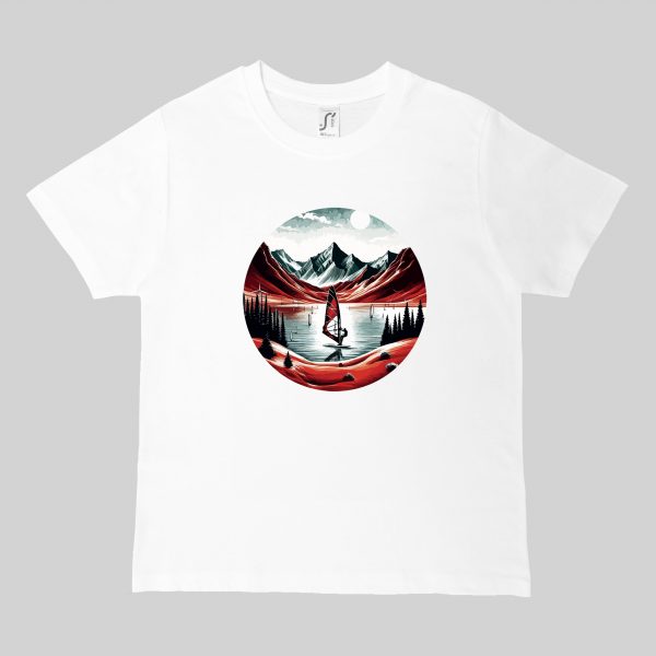 T-shirts blanc kids Visuel Lacs I - Sports & jeux Col rond Kids / Lac ~ Summers Vibes