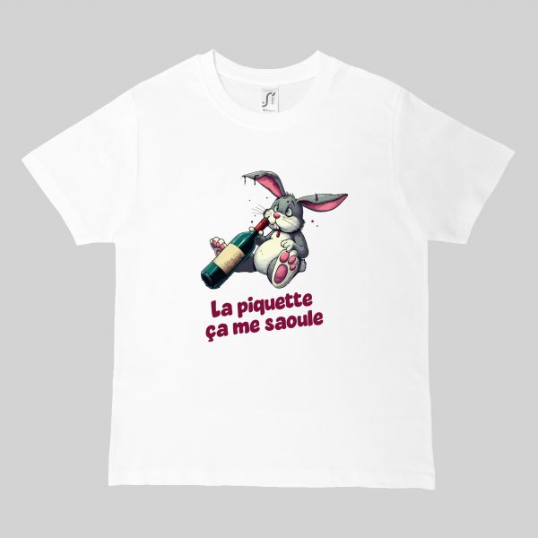 T-shirts blanc kids Visuel Lapins II - Eat me, drunk me Col rond Kids / Lapin II ~ Eat me & Drink me
