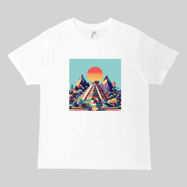 T-shirts blanc kids Visuel Pyramides I - Spirituelles Zen Col rond Kids / Pyramides I ~ Spirituelles & Zen