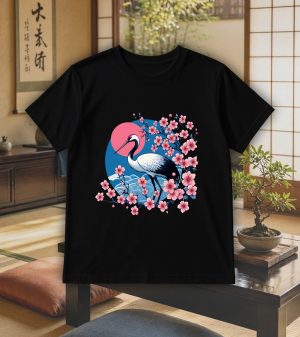 T-shirts blanc kids Visuel Sygognes 1 - Asia Col rond Kids / Cigogne ~ Asia