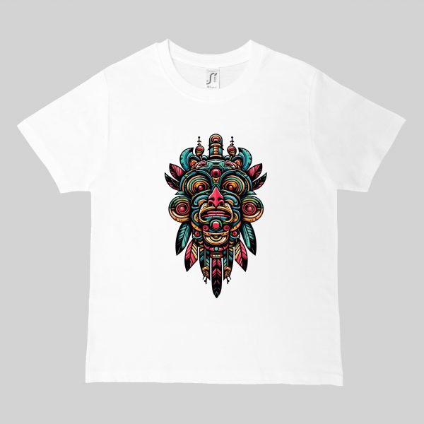 T-shirts blanc kids Visuel Totems I - Spirituelles Zen Col rond Kids / Totems I ~ Spirituelles & Zen