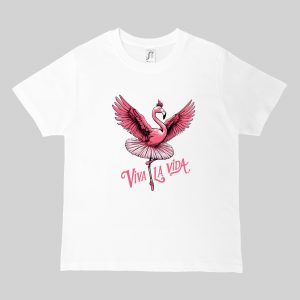 Col rond Kids / Flamant rose ~ Danses & Fiestas